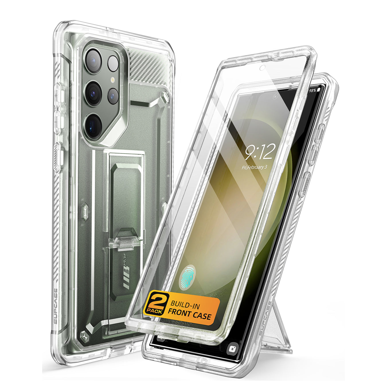 Samsung Galaxy S23 Ultra Unicorn Beetle Pro Case with Screen Protector - Clear Protective Cover for Shockproof Drop Protection | Perfect for Outdoor Activities, Travel & Daily Use