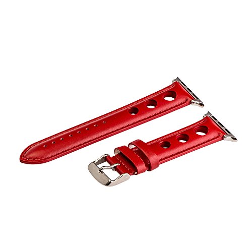 Red Smooth 3 Hole Bands / Steel Hardware