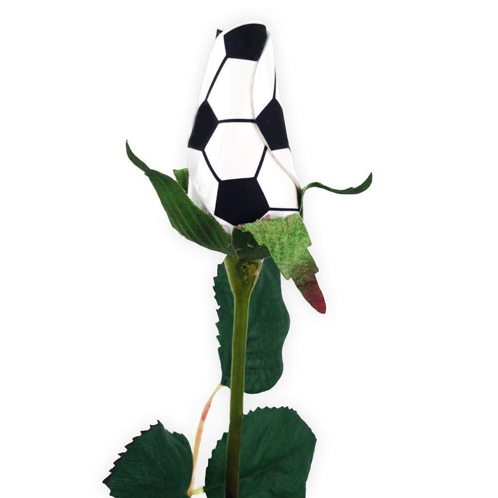 Handmade Soccer Rose - Original Sports-Themed Floral Design for Gifts, Home Decor & Sports Enthusiasts | Perfect for Weddings, Anniversaries & Game Day Celebrations