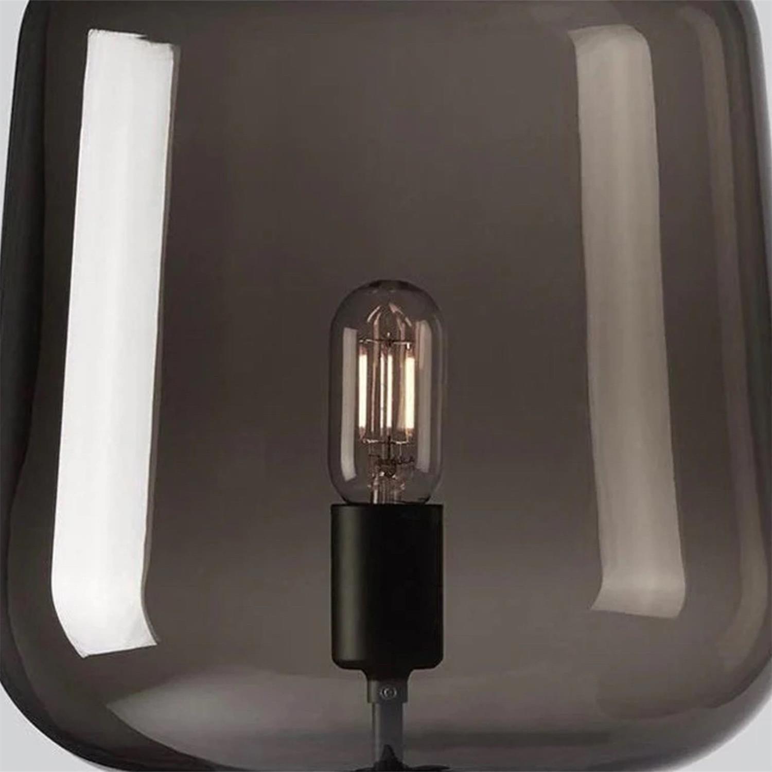 Modern Teutonic Glass Table Lamp - Elegant Home & Office Lighting for Living Room, Bedroom, or Study Desk