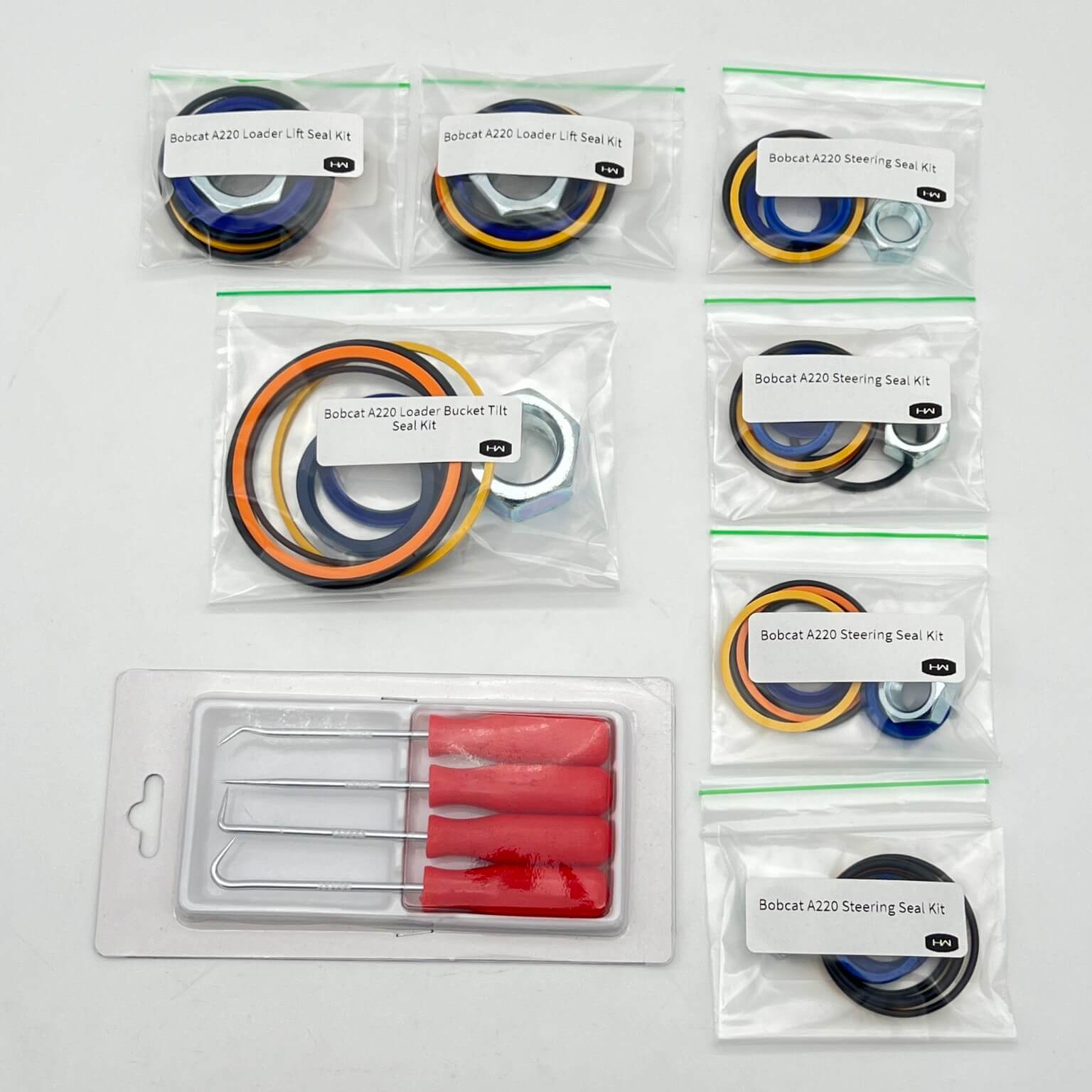 Bobcat A220 Complete Machine Kit with Free O-Ring Pick Set - Perfect for Hydraulic System Repairs and Maintenance