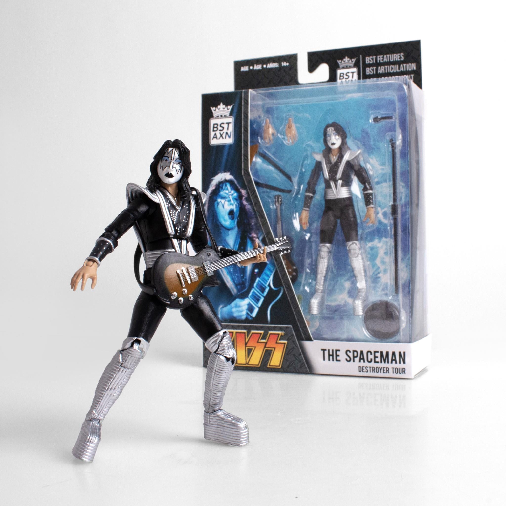 Ace Frehley The Spaceman KISS BST AXN 5-Inch Collectible Action Figure - Perfect for Music Fans, Collectors & Gift Giving