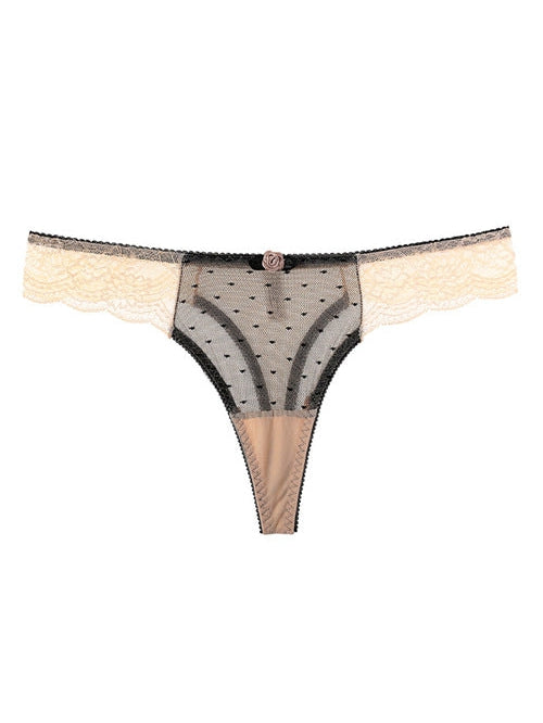 ZASUWA Women's Unique Rose Flower Lace Leopard Print Panties - Sexy & Comfortable Underwear for Date Night & Special Occasions