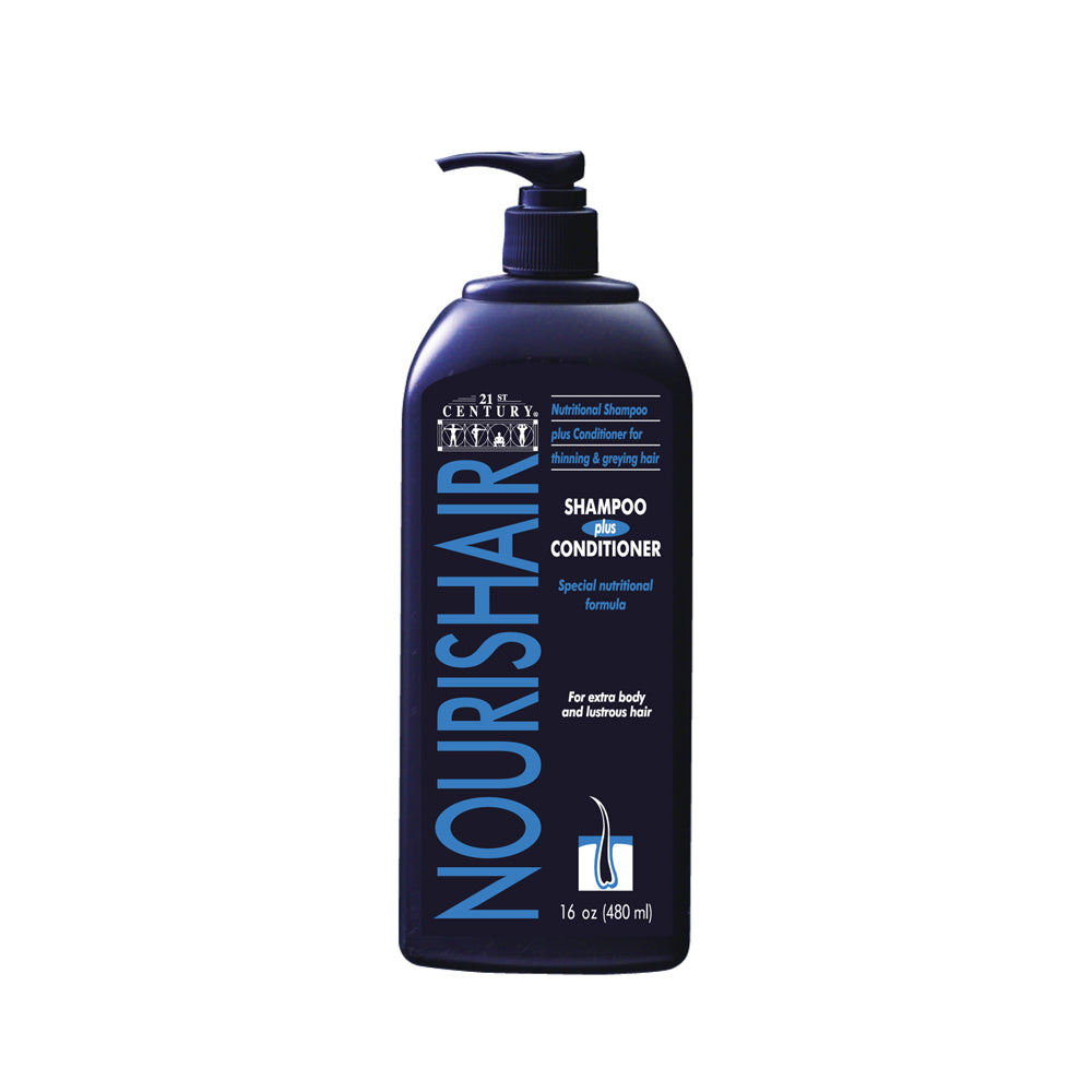 21st Century Nourishair Shampoo & Conditioner Set - 480ml for Hair Growth & Repair - Sulfate-Free & Paraben-Free Formula for Dry, Damaged Hair - Perfect for Daily Hair Care Routine & Salon-Quality Results at Home