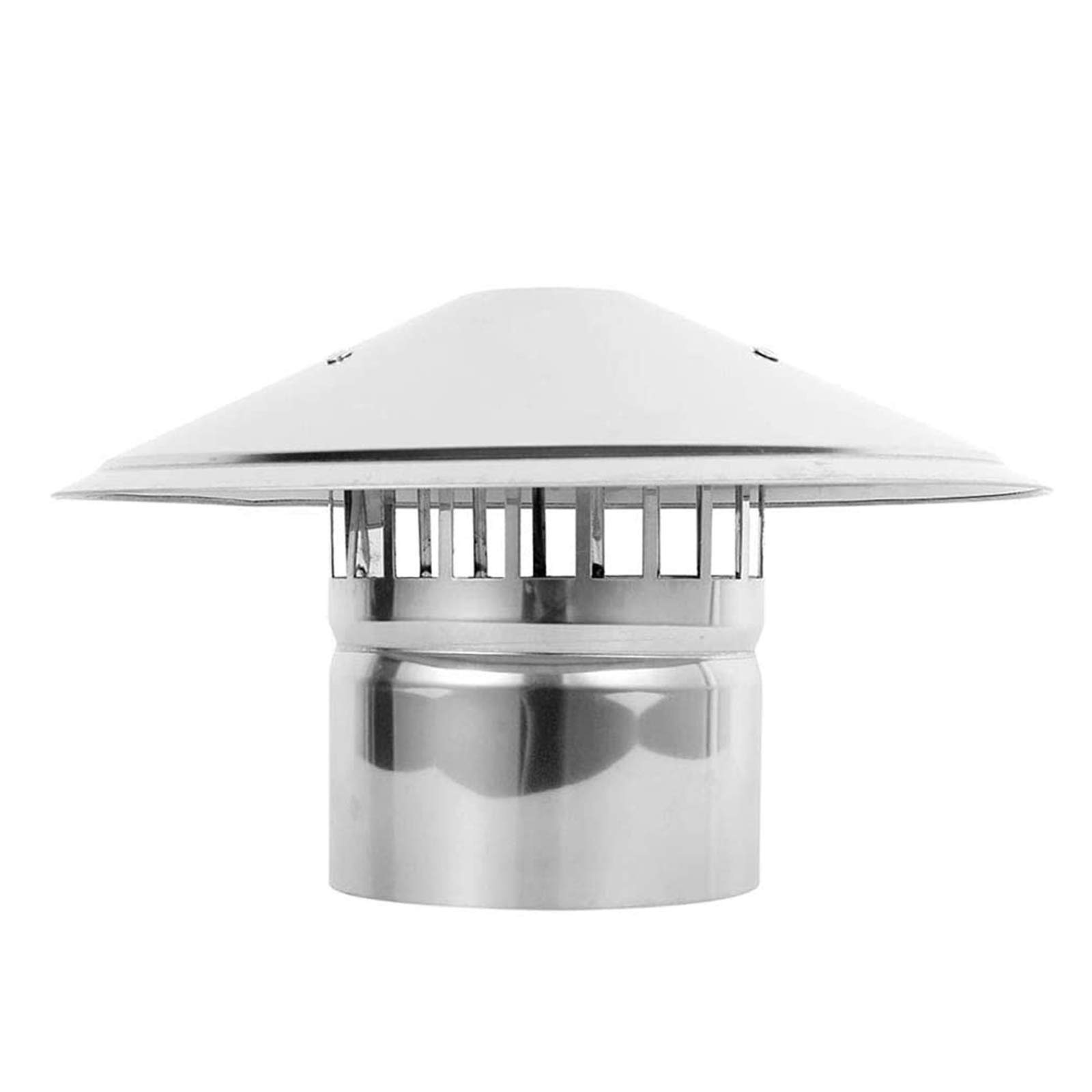 BOHHO 5.9 Inch Stainless Steel Chimney Cap - Weatherproof Roof Vent Cover for Range Hood & Exhaust Pipe - Durable Mushroom Ventilation Cap (150mm) - Perfect for Kitchen, BBQ, Dryer & Bathroom Ventilation Systems
