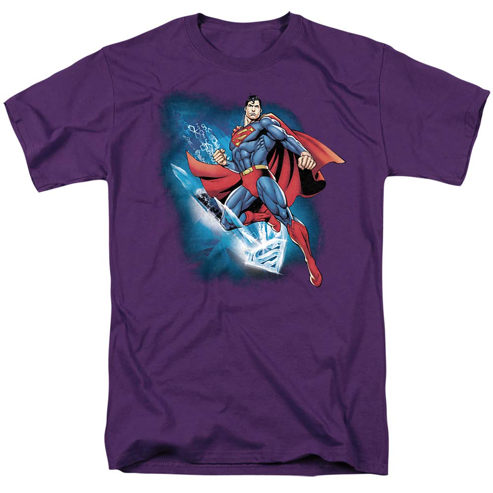Superman Crystallized Graphic Unisex T-Shirt for Men & Women | Comfortable Cotton Tee for Casual Wear, Cosplay & Superhero Fans