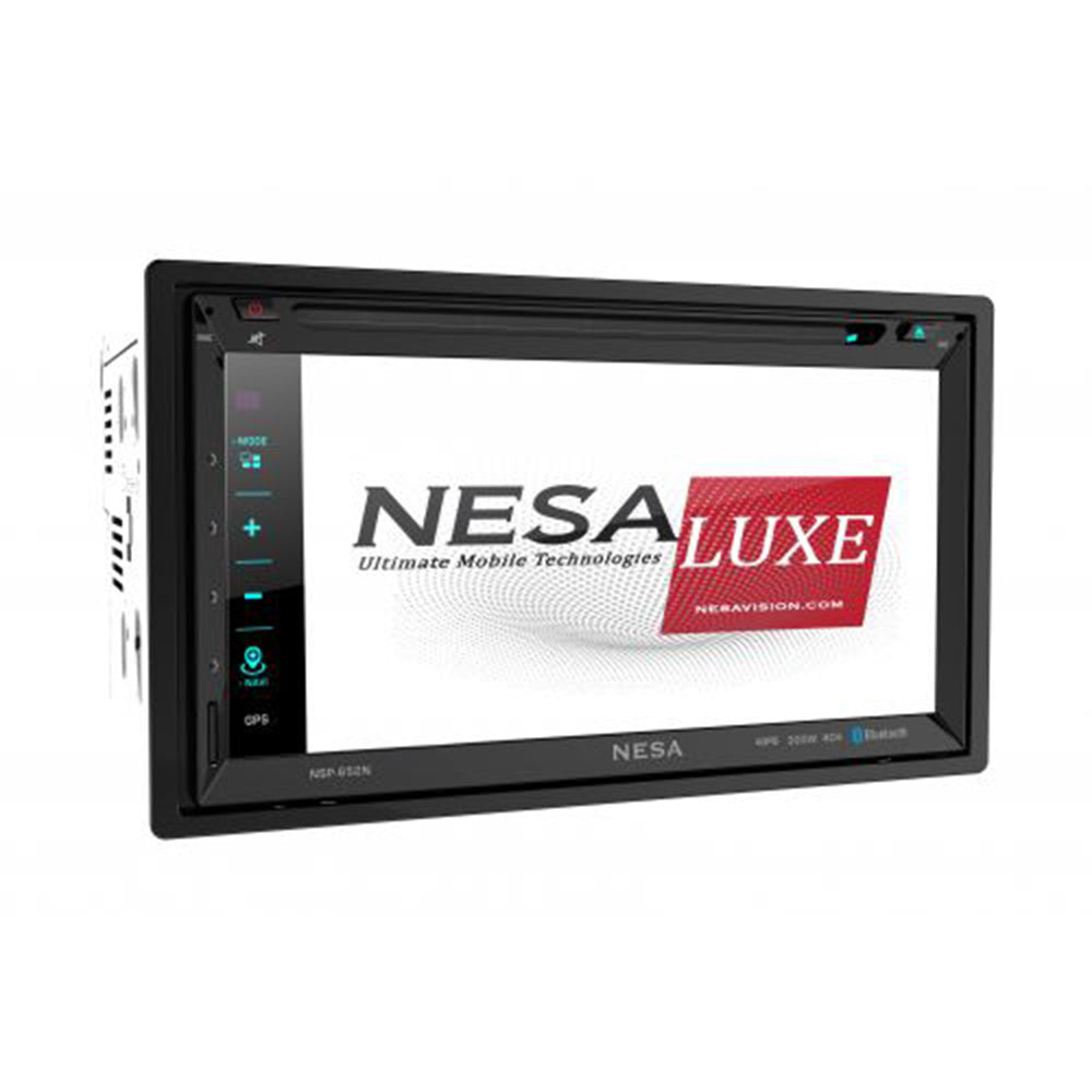 NESA NSP 652N 2 DIN Car Stereo with GPS Navigation & Android Auto - Bluetooth Multimedia Receiver for Hands-Free Calling & Music Streaming | Perfect for Road Trips & Daily Commutes