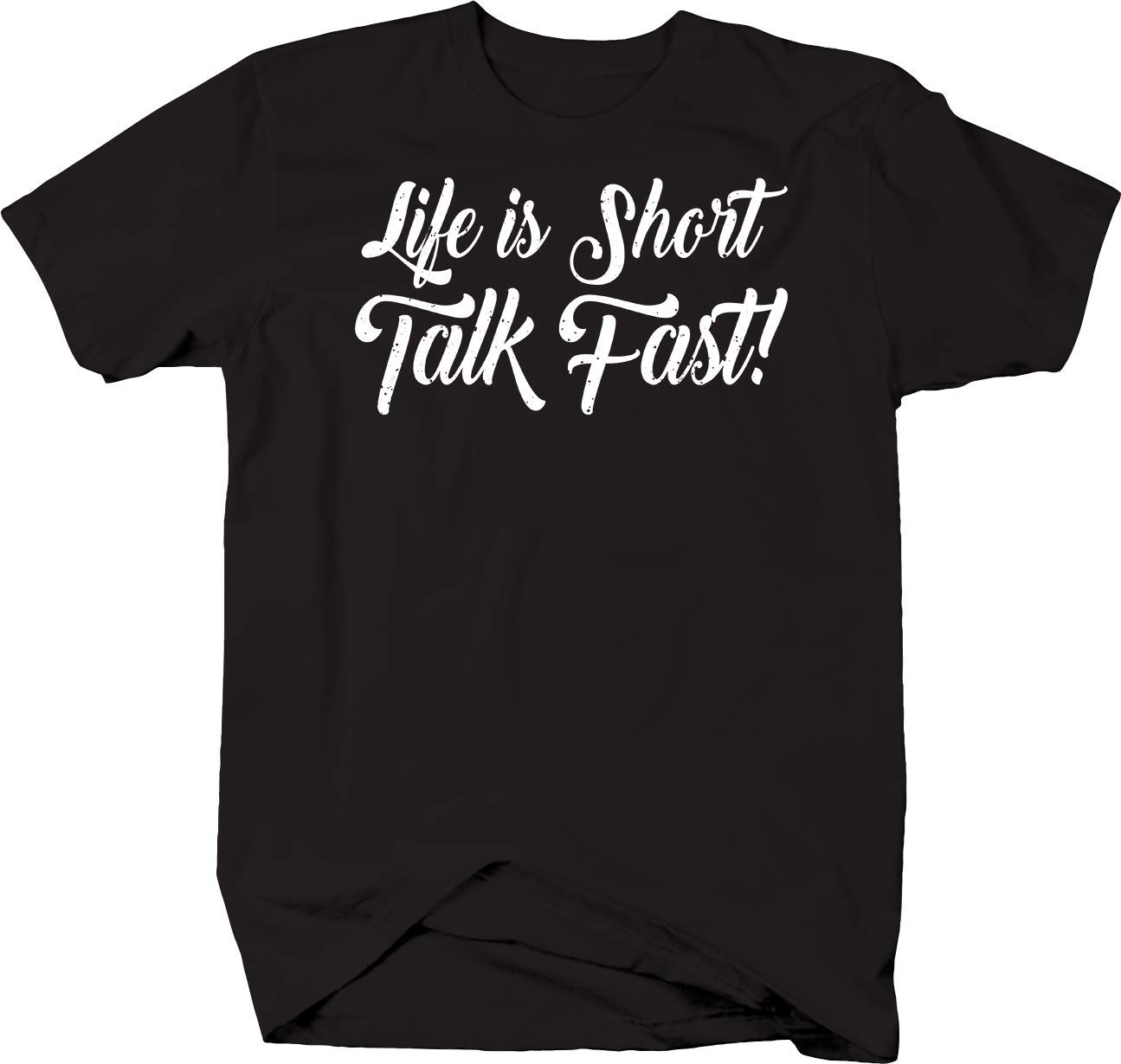 Life is Short Talk Fast Motivational T-Shirt - Inspirational Quote Tee for Men & Women - Perfect for Gym, Workout, Running & Casual Wear