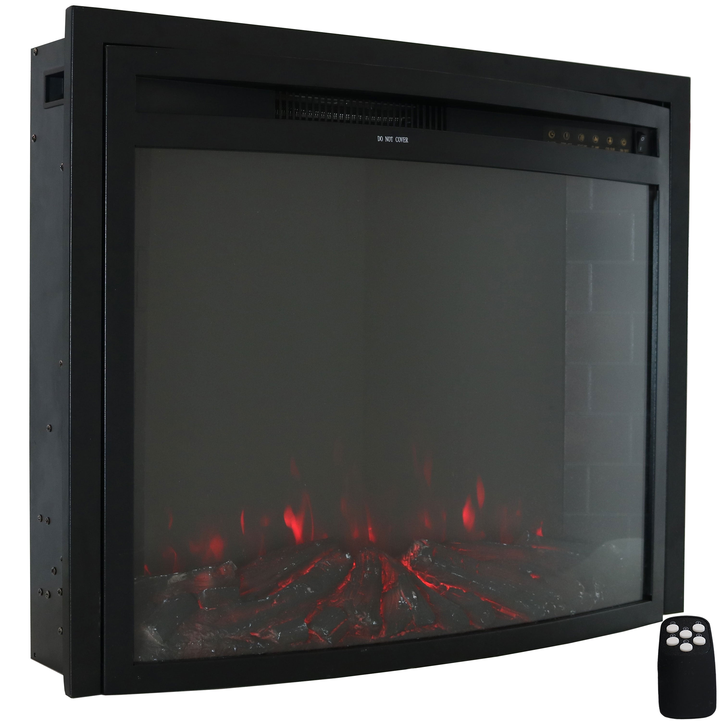 Cozy Warmth Indoor Electric Fireplace Insert - Realistic Flame Effect, 1500W Heater for Living Room, Bedroom & Office | Energy Efficient & Safe Heating Solution