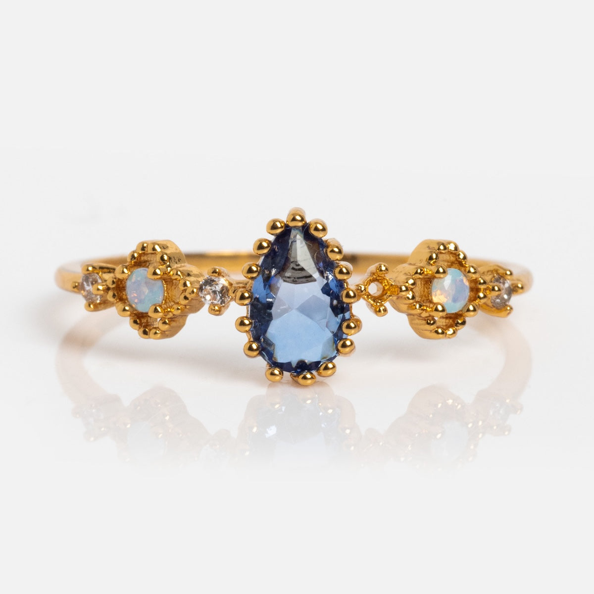 Something Blue Ring - Elegant Wedding Band for Brides | Perfect for 'Something Blue' Tradition, Engagement & Anniversary Gifts