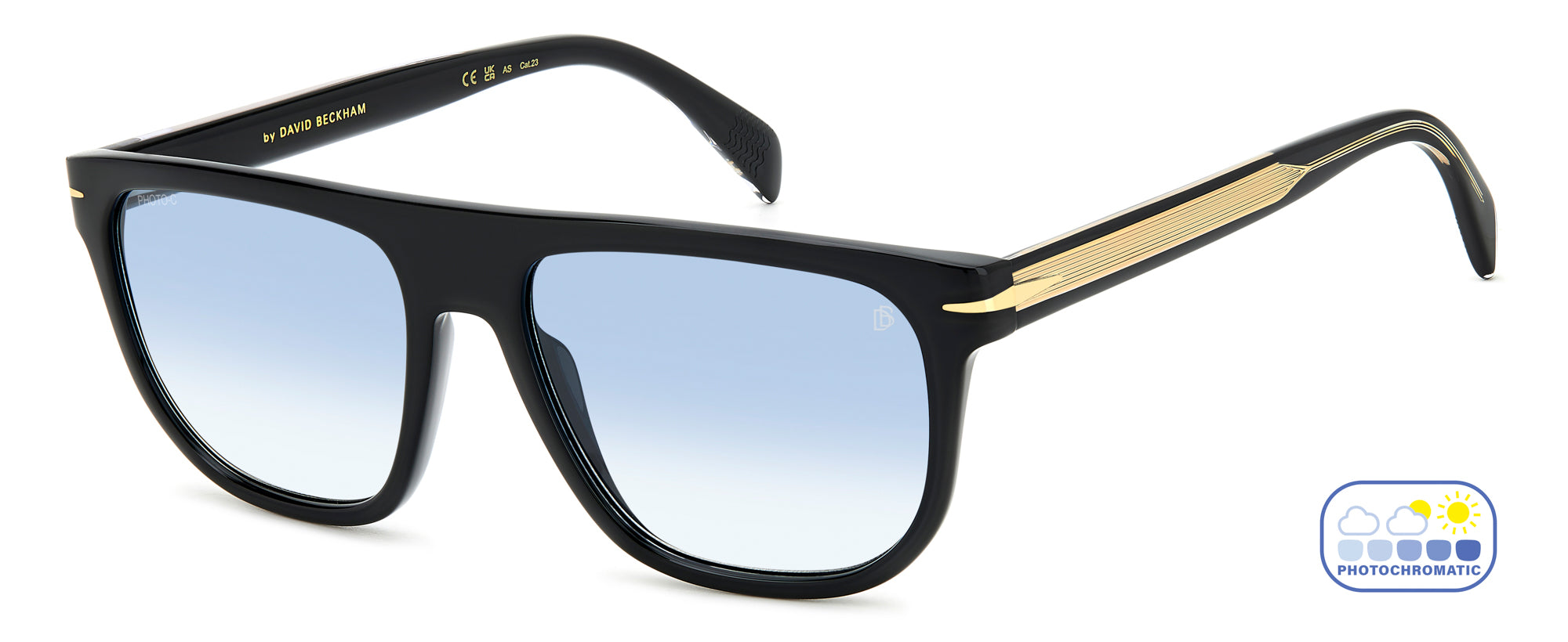 David Beckham DB7111/S Sunglasses - Polarized Aviator Style for Men & Women - Perfect for Driving, Travel & Outdoor Activities