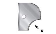 Amana Tool - Industrial Grade Pair of 15mm Radius S.C Knives (RCK-182) for Woodworking & CNC Routing | Perfect for Cabinet Making & Furniture Production