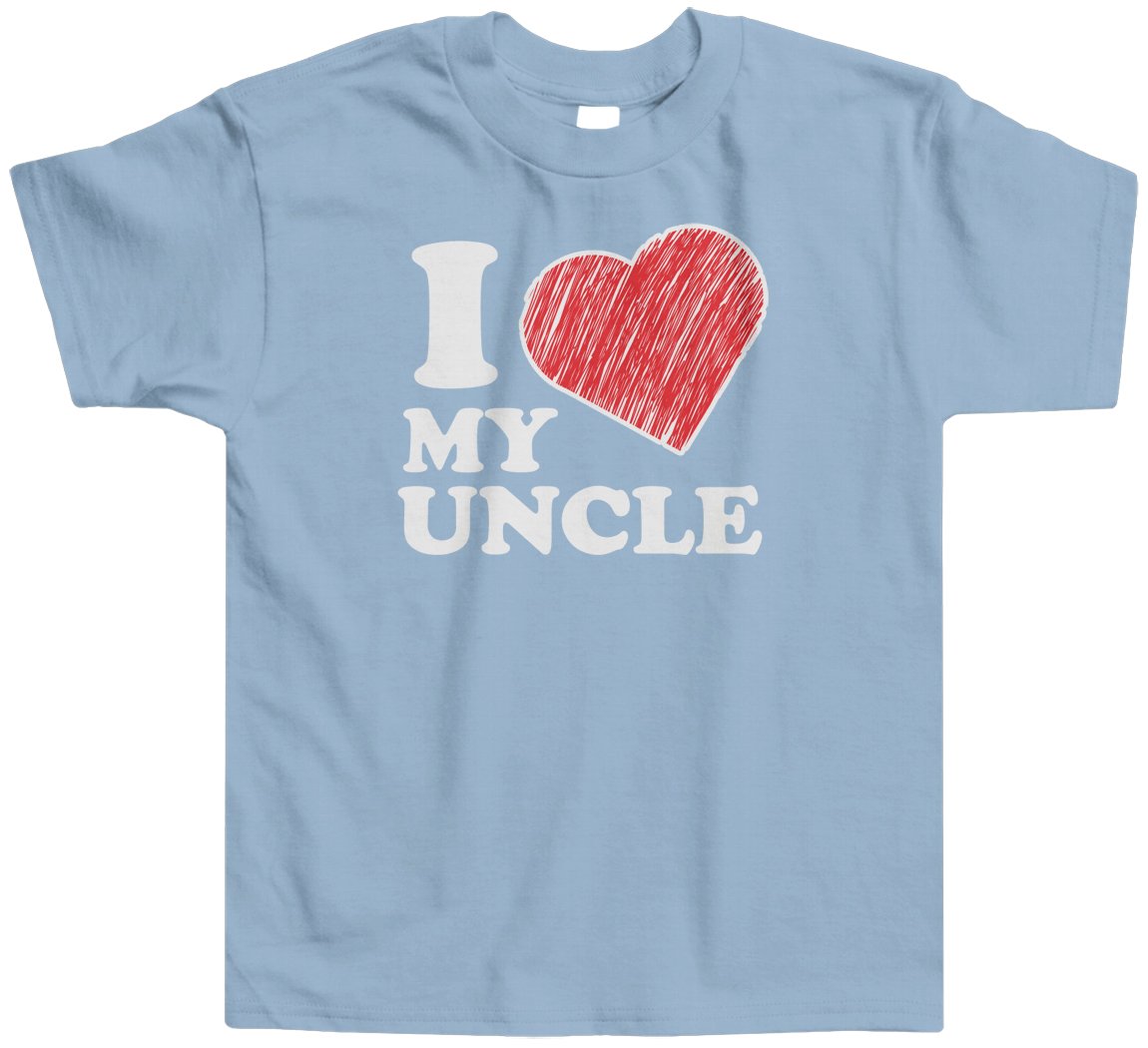 Threadrock Little Boys' I Love My Uncle Toddler T-Shirt - Cute Casual Cotton Tee for Toddlers & Kids - Perfect for Family Gatherings, Birthday Gifts & Uncle Appreciation