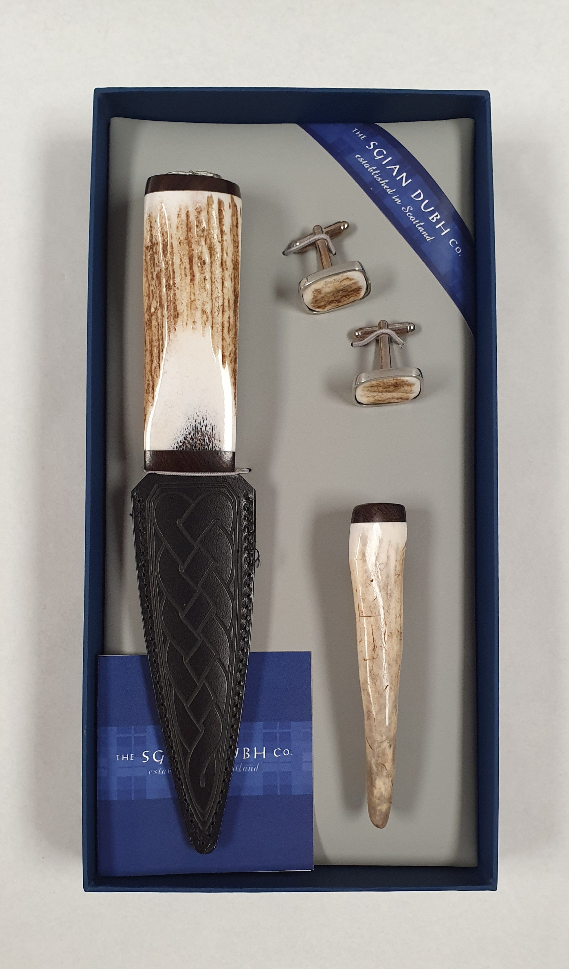 Staghorn Gift Set with Thistle Top K1000 - Premium Home Decor for Rustic Cabin, Farmhouse & Nature-Inspired Interiors