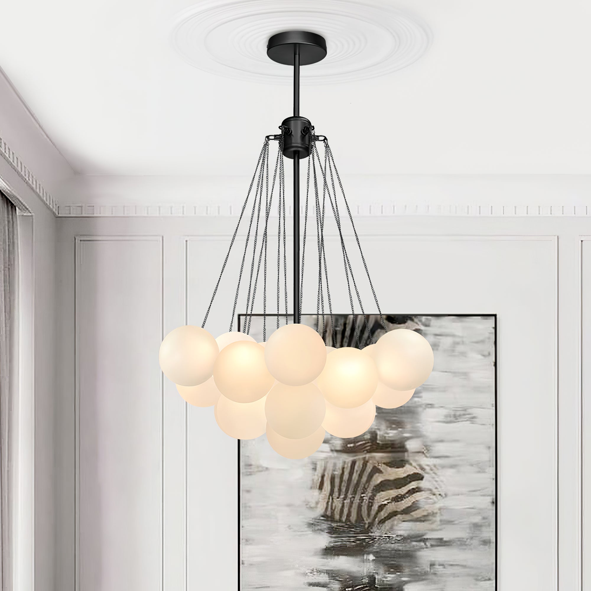 Elegant Cloud Chandelier Lighting Fixture - Modern Ceiling Light for Living Room, Bedroom & Dining Room Decor