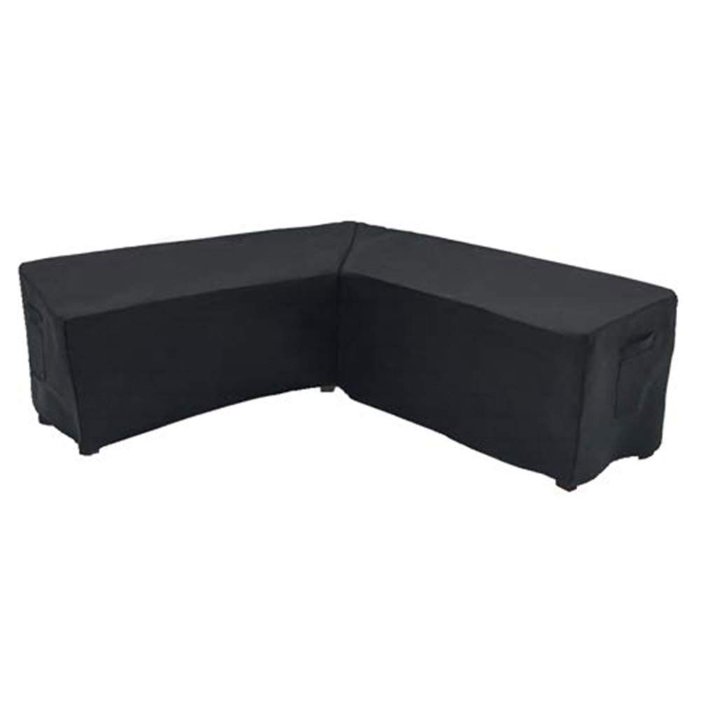 Waterproof V-Shaped Sectional Sofa Cover for Outdoor Patio Furniture - 215x215x87cm - Durable Garden Couch Protector for All Weather Protection | Perfect for Backyard, Deck, and Poolside Use