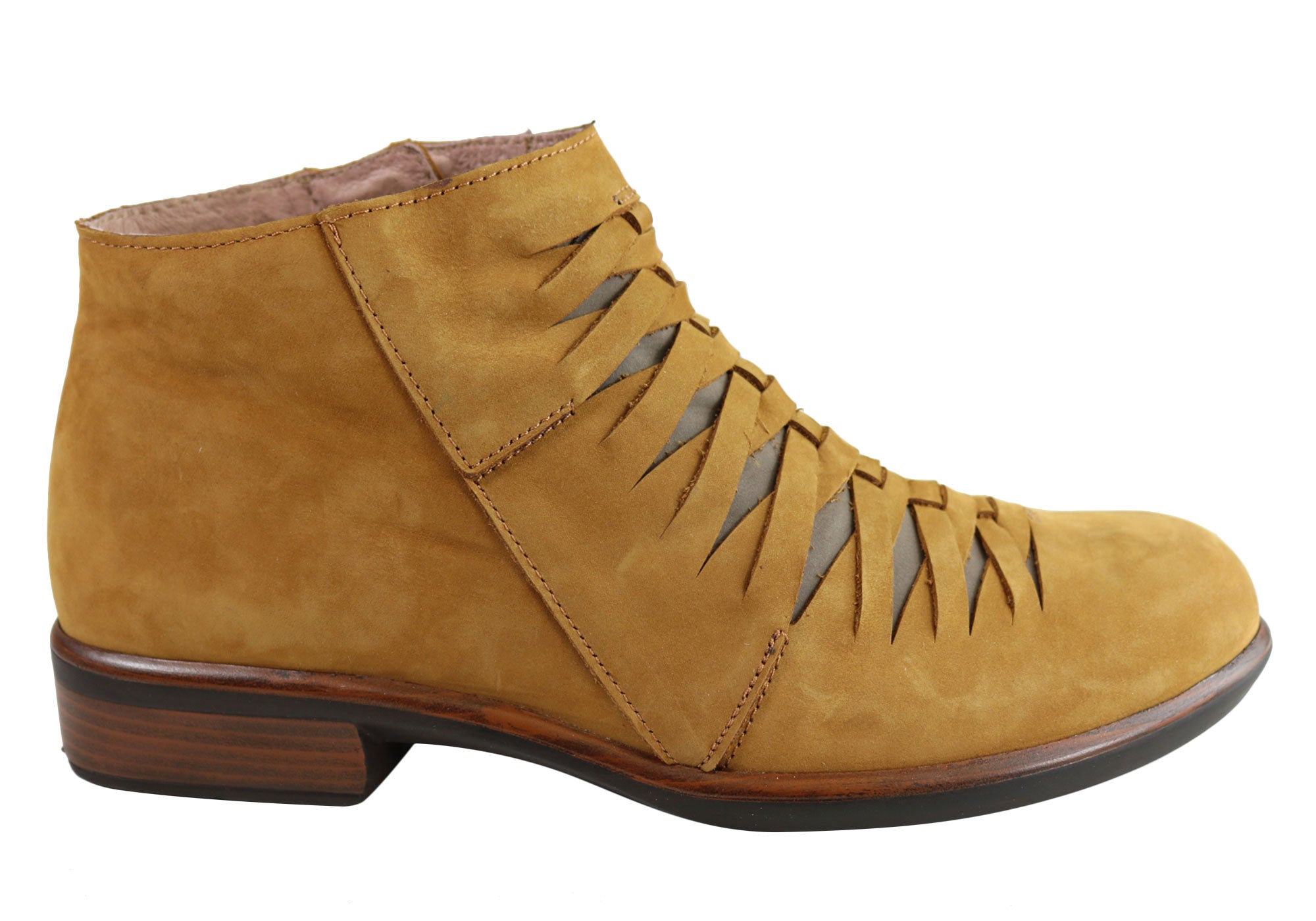 Naot Leveche Women's Nubuck Leather Comfortable Supportive Ankle Boots - Stylish & Cushioned Walking Shoes for Work, Travel & Everyday Wear