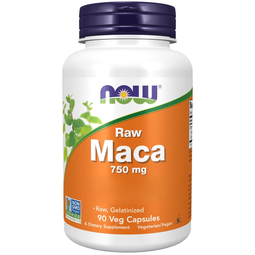 Organic Raw Maca Root Powder 750mg - 90 Vegan Capsules | Lepidium Meyenii | Lab Tested, Non-GMO, Gluten-Free, Soy-Free | Energy & Hormone Support for Men & Women | Perfect for Smoothies, Baking & Natural Wellness