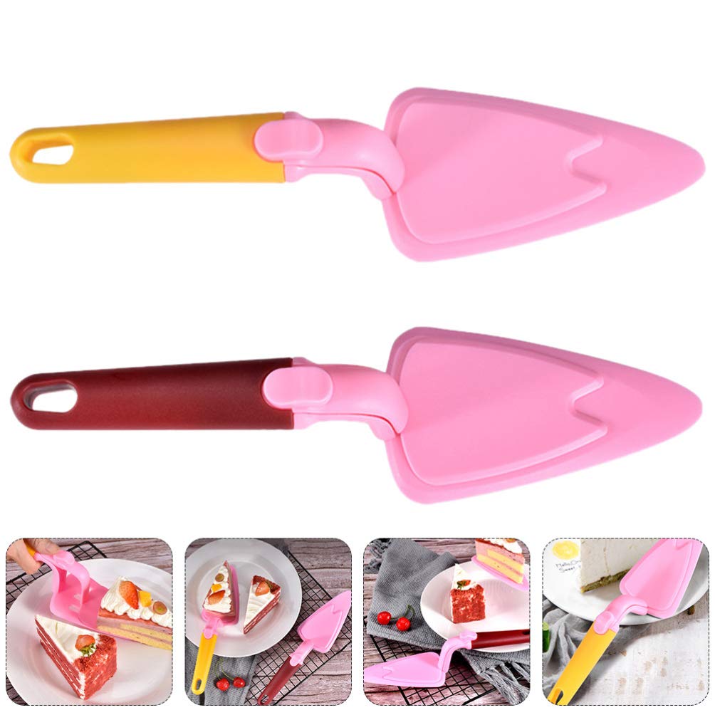 Hemoton 2-Pack Stainless Steel Cake Spatula & Pancake Turner Set - Detachable Telescopic Design for Baking, Cooking, Pizza Cutting - Perfect for Home Kitchen, Restaurants, and Bakeries