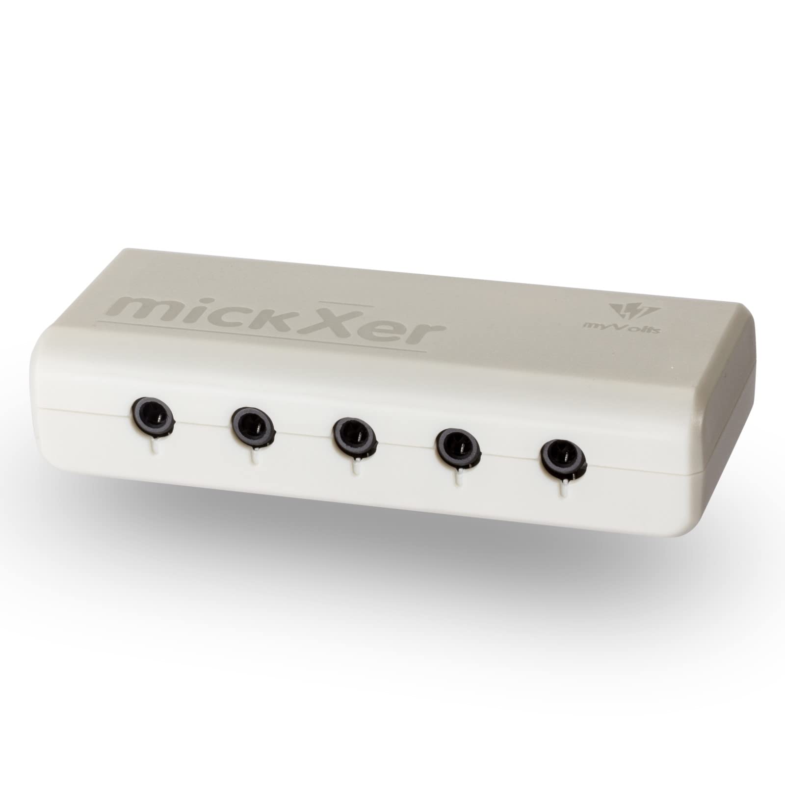 myVolts MickXer 5-Way Passive Audio Mixer with Noise Filtering - Cool Grey | Studio & Live Music Mixing, Podcasting, Home Recording Equipment