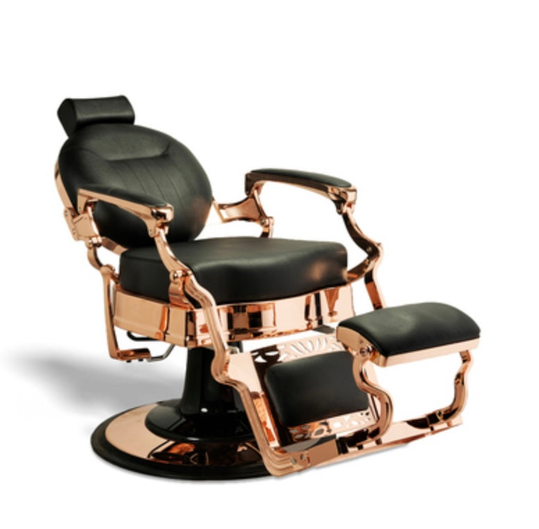 Professional McKinley Barber Chair for Salon & Home Use - Heavy Duty Hydraulic Styling Chair with Adjustable Height & Reclining Back - Perfect for Haircuts, Shaves & Styling