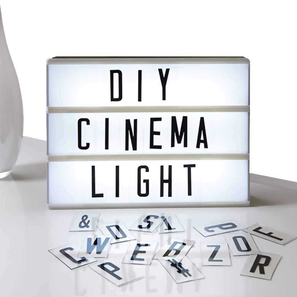 Eutuxia A4 LED Light Box with Customizable Letters - Cinematic Marquee Sign for Home Decor, Room Lighting, and Personalized Gifts | Perfect for Bedrooms, Weddings, and Photo Backdrops