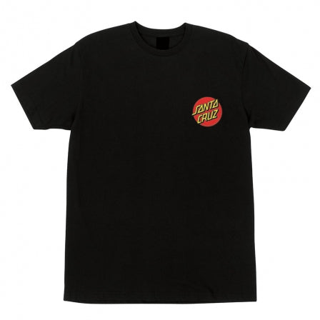 Santa Cruz Classic Dot T-Shirt - Black | Soft Cotton Graphic Tee for Men & Women | Casual Streetwear & Skate Style