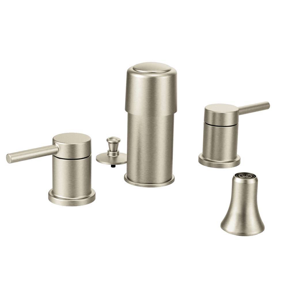Moen Align Bidet Faucet Trim in Brushed Nickel - T5191BN - Modern Bathroom Upgrade for Enhanced Hygiene & Comfort