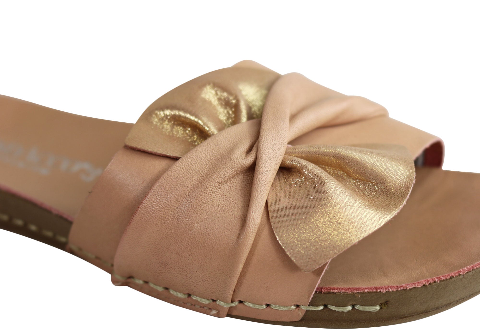 Andacco Women's Comfortable Leather Slide Sandals - Handmade in Brazil - Perfect for Beach, Pool, and Summer Casual Wear