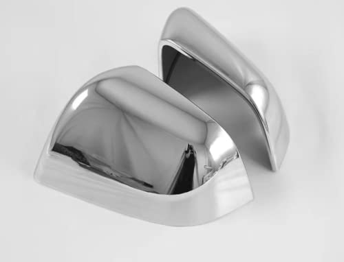 Premium Silver Plated Rearview Mirror Covers for Tesla Model Y 2021-2023 - Custom Car Accessories Upgrade for Enhanced Style & Protection (Perfect for Daily Commute & Road Trips)