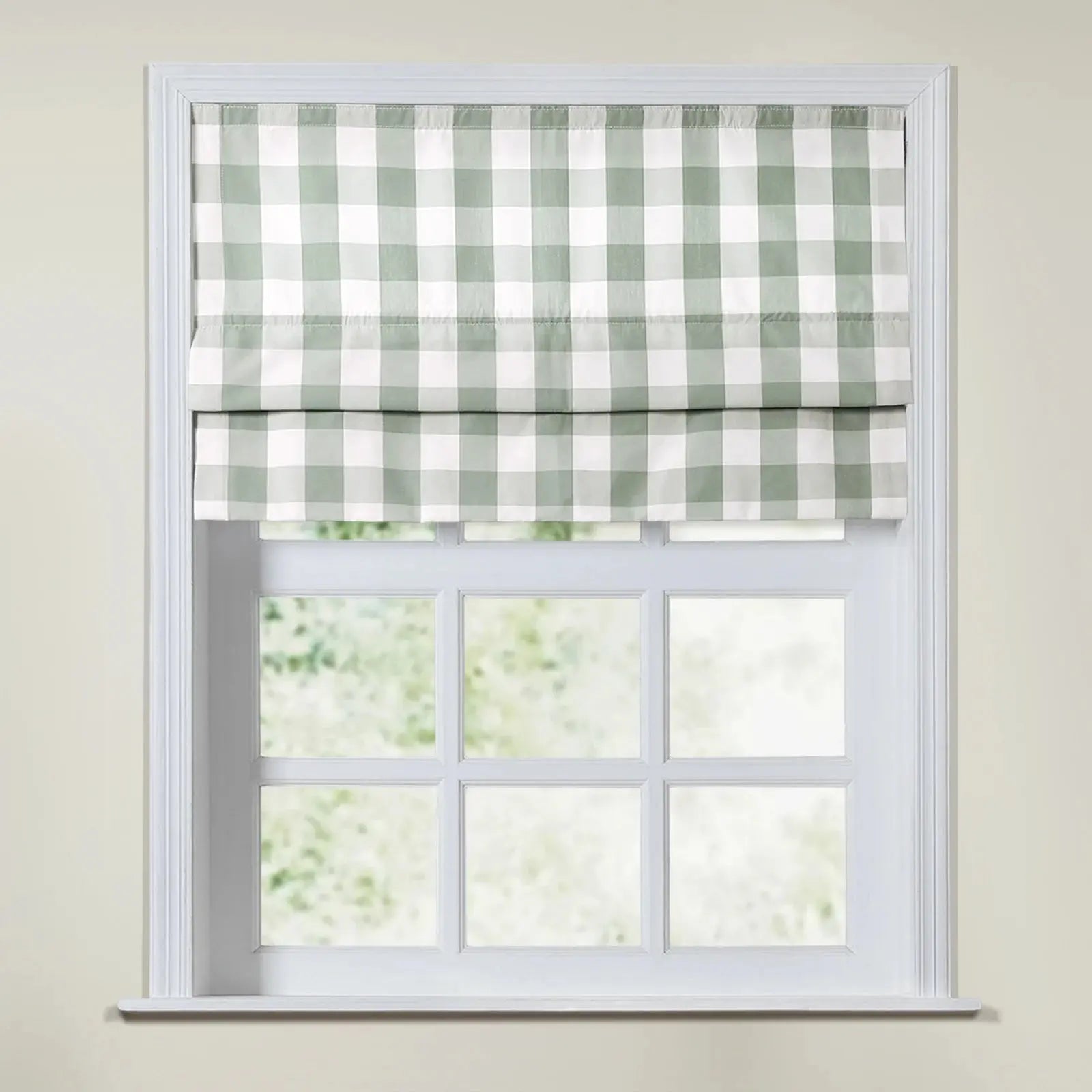 Celia Patterned Cordless Roman Shade Window Treatment - Blackout Fabric for Bedroom & Living Room Privacy & Light Control