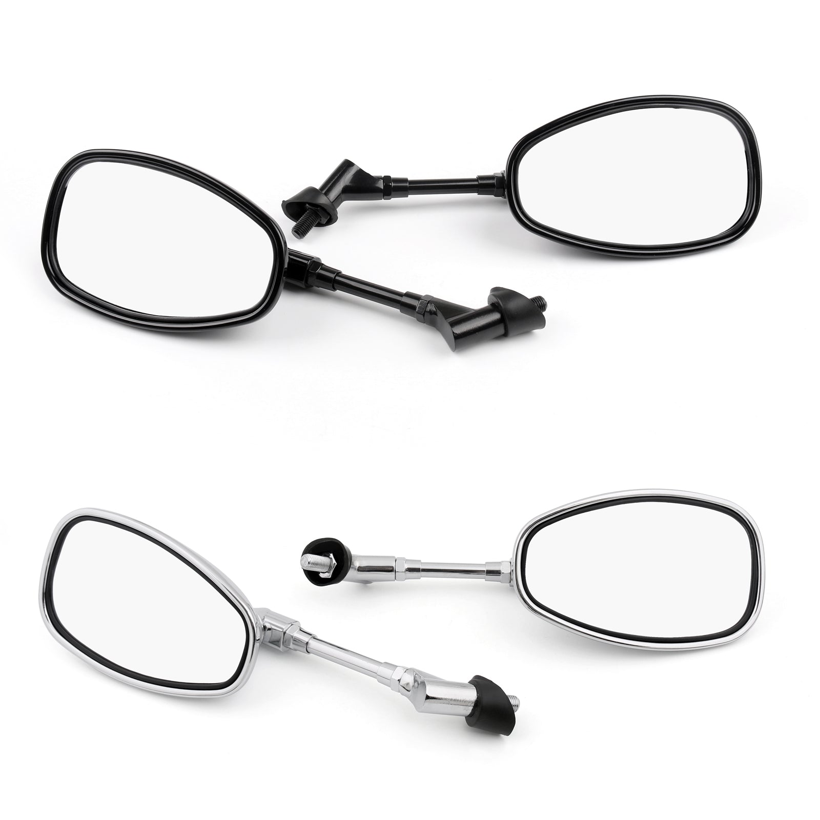 10mm Universal Motorcycle Rear View Mirrors - Compatible with Suzuki GSF250 Bandit 250/400/600 & SV1000 - Durable Adjustable Safety Mirrors for Better Road Visibility - Perfect for Highway Cruising and City Commuting