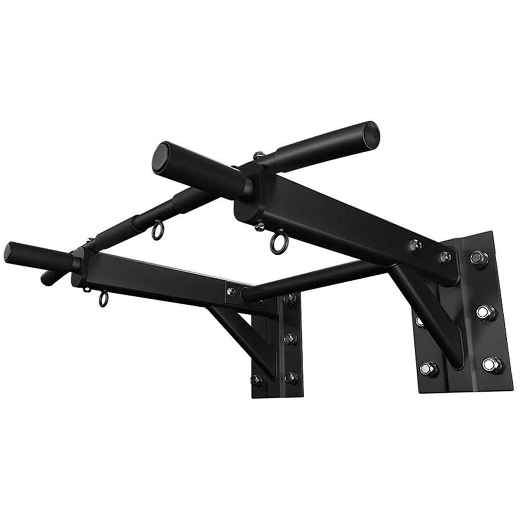 30-06 Outdoor Fitness Pull-Up Bar - Heavy Duty Double Bar Home Gym Equipment with Swing Rope & Lumbar Traction Belt for Strength Training, Back Pain Relief - Perfect for Home Workouts, Garage Gym & Physical Therapy