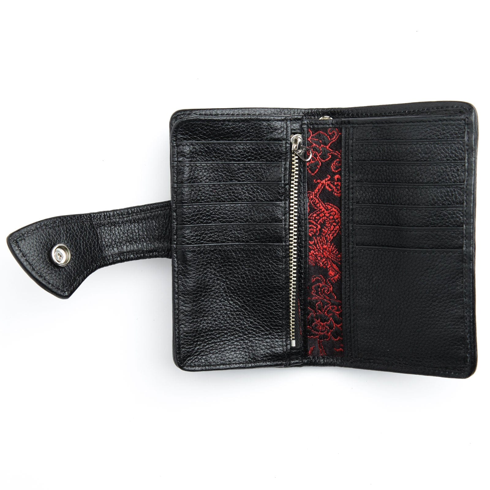 Genuine Leather Harley Davidson Motorcycle Wallet for Men - Biker Skull Design - Perfect for Riding, Travel & Everyday Use