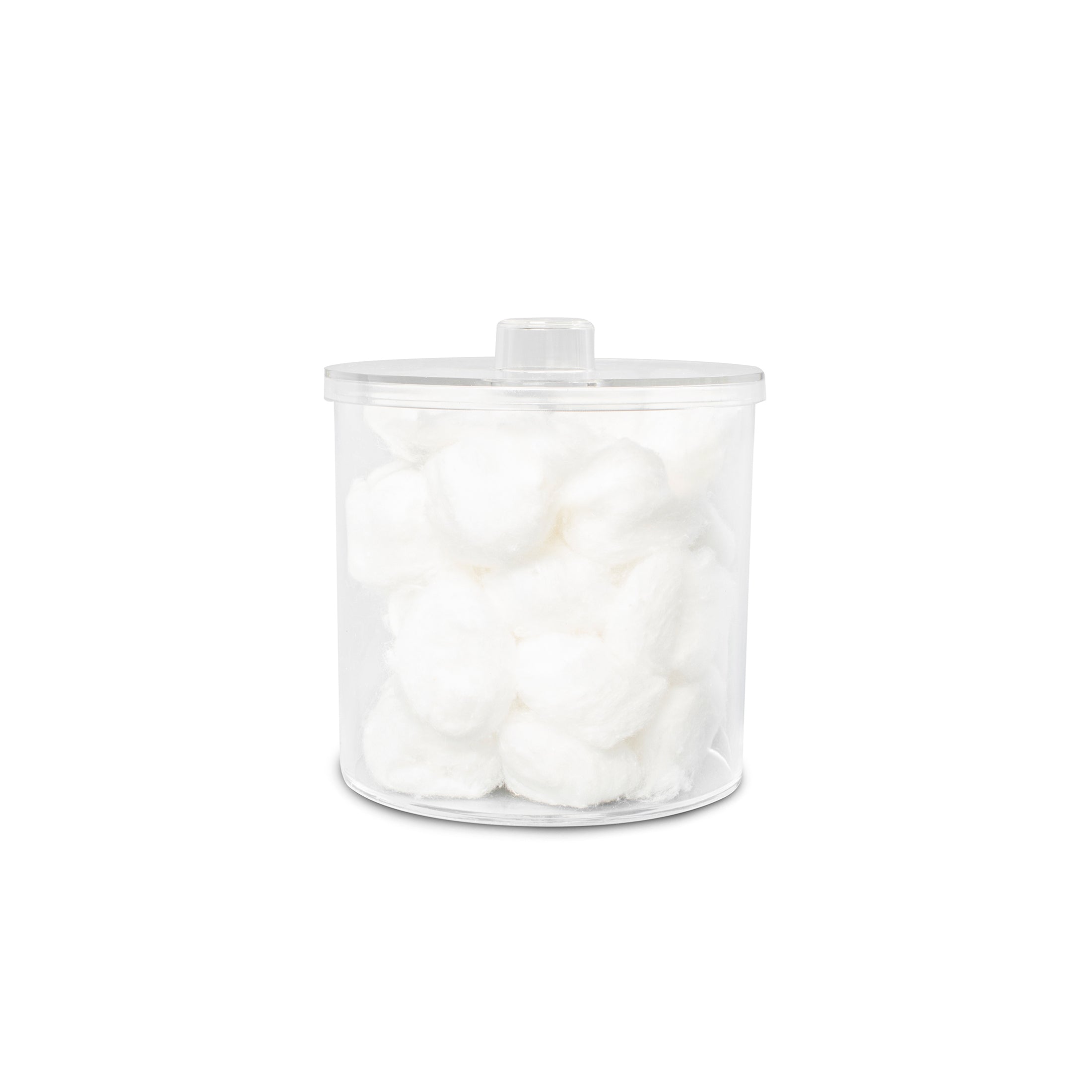 Clear Acrylic Apothecary Jar with Airtight Lid - 16oz Glass-Like Storage Container for Bathroom, Kitchen, Office | Perfect for Cotton Balls, Q-Tips, Candies, Spices & Home Decor