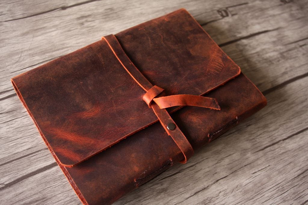 Personalized Leather Guest Book for Weddings, Bridal Showers & Special Events - Custom Monogram Keepsake for Party Memories