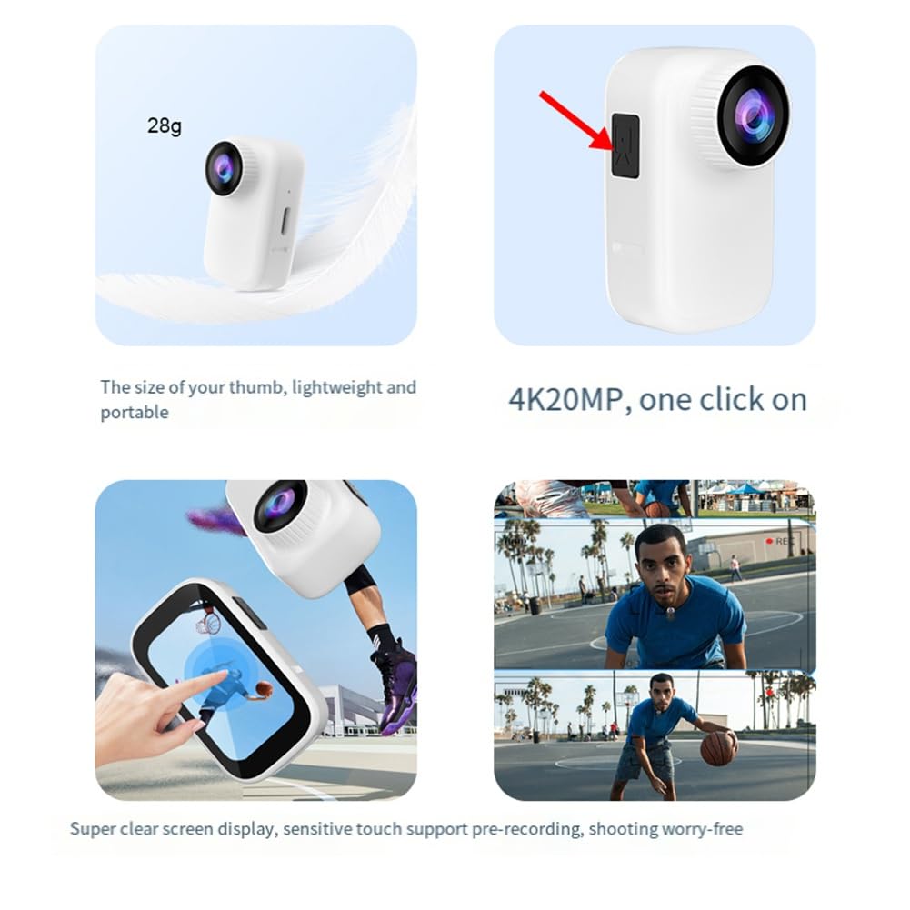 4K Anti-Shake WIFI Action Camera with Wireless Remote - Marran Waterproof Pocket Sports Camera for Cycling, Vlogging & Outdoor Adventures