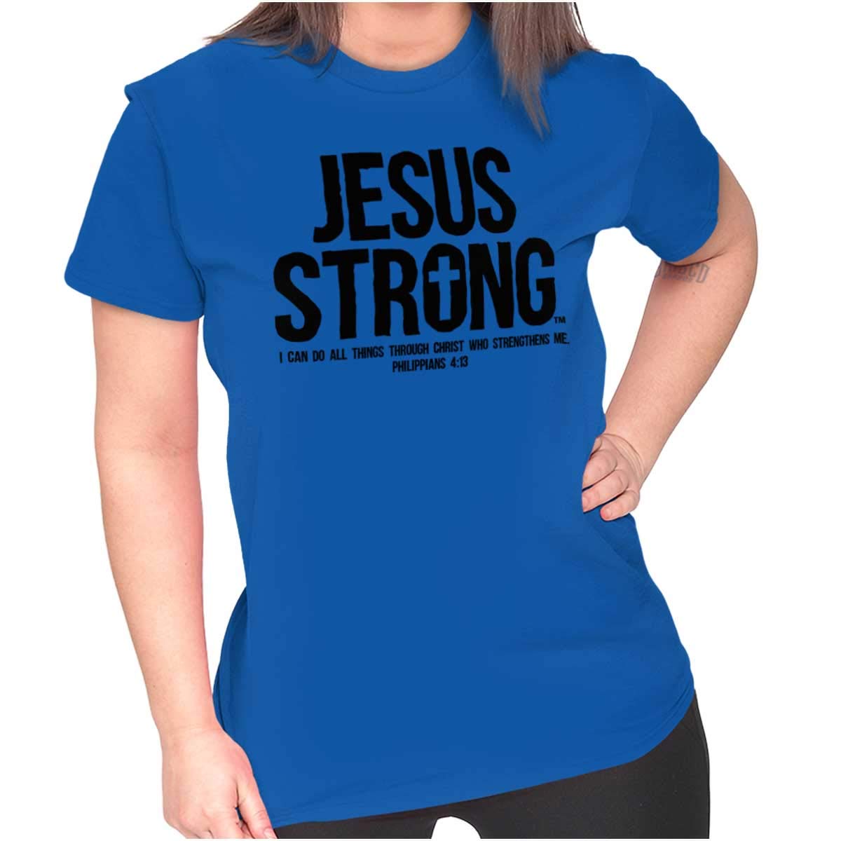Philippians 4:13 Bible Verse Women's Graphic Tee - Faith Apparel