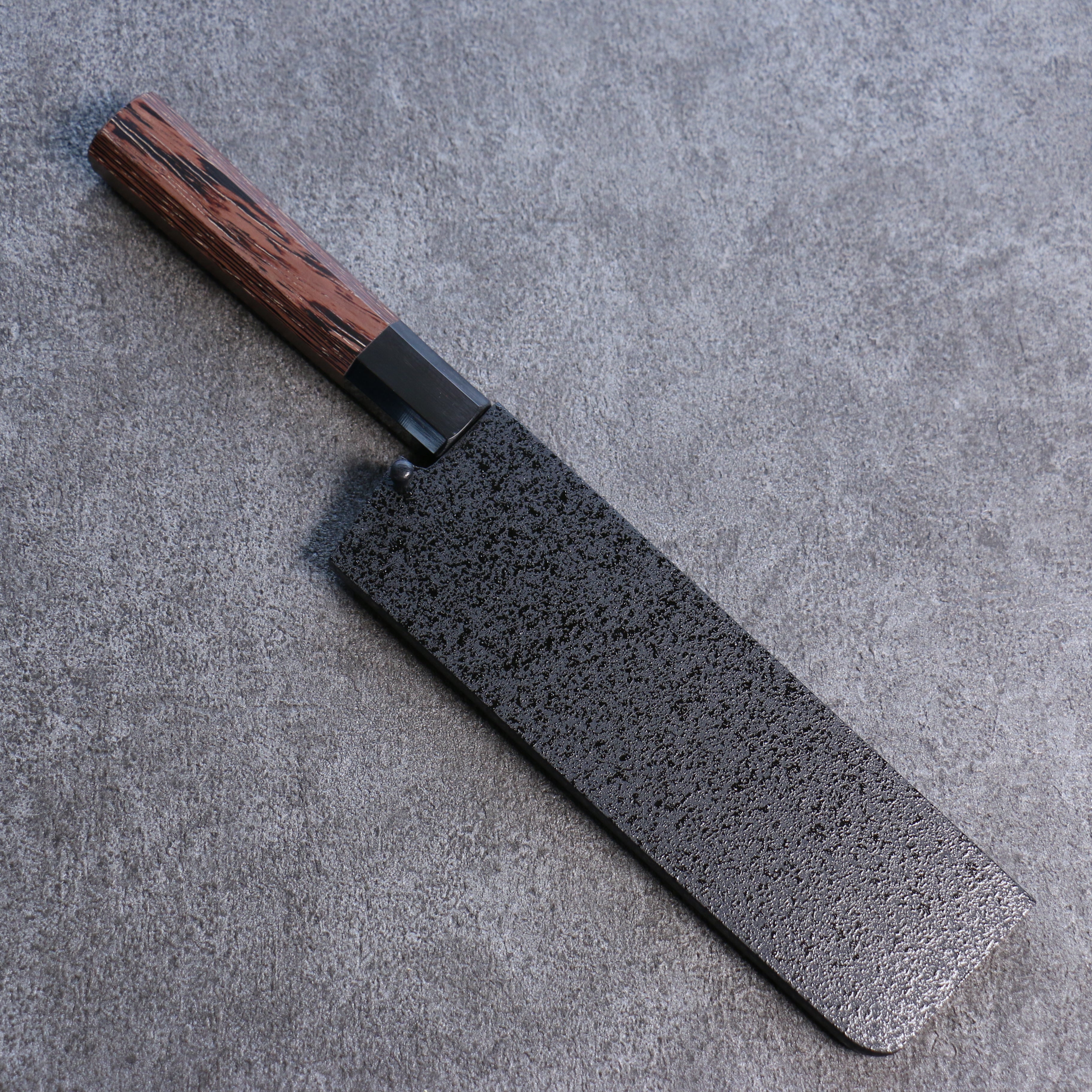 Premium Kuroshime Magnolia Sheath for 180mm Nakiri Knife - Handcrafted Plywood Pin Kaneko Design - Perfect for Japanese Kitchen, Chef Gifts & Knife Storage