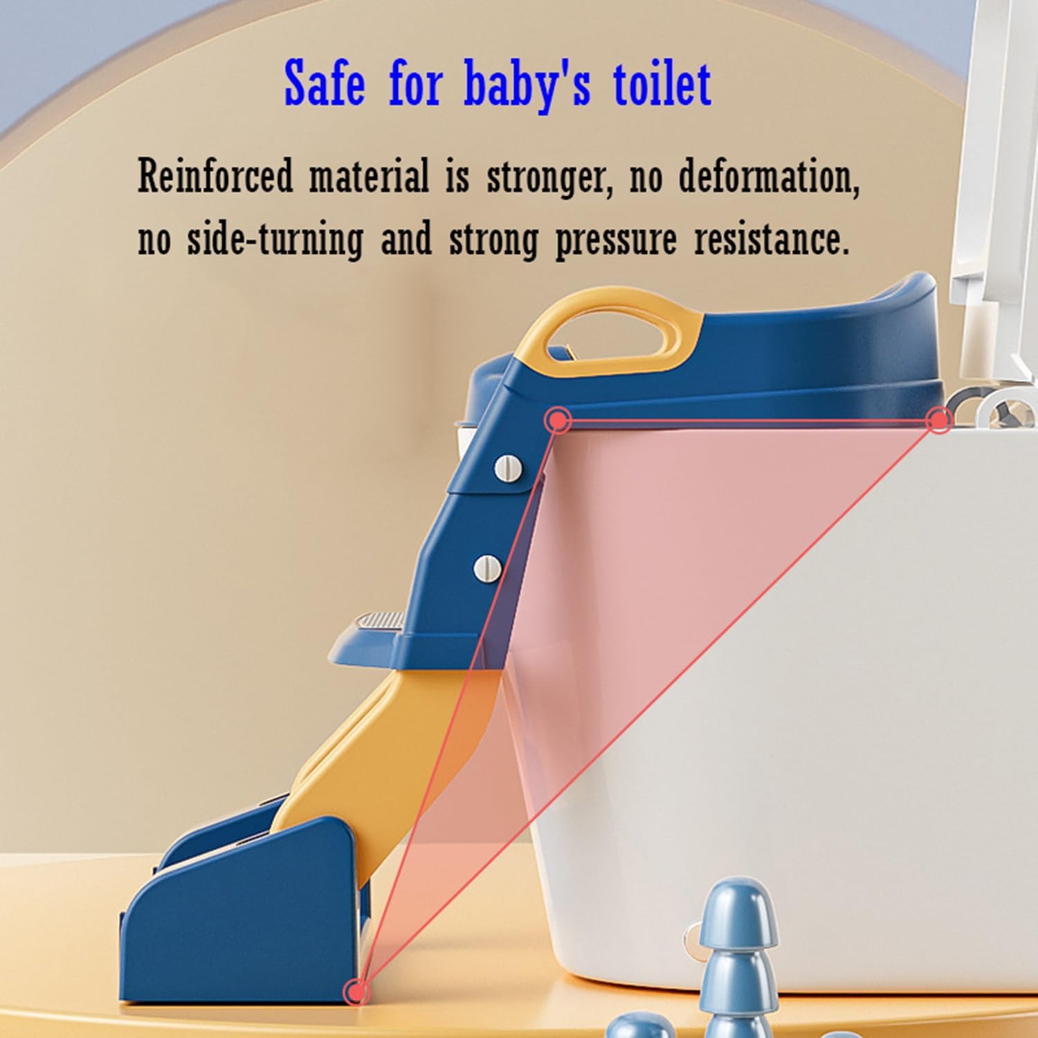 KtEli 2-in-1 Adjustable Toilet Training Seat with Step Stool Ladder - Anti-Slip Pads, Modern Grey Design - Perfect for Toddler Potty Training at Home or Daycare
