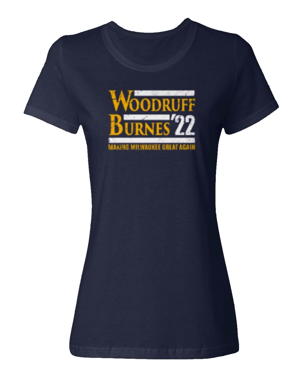Woodruff Burnes 2022 Milwaukee Brewers Baseball Fan T-Shirt for Women - Soft Crewneck Tee for Game Day, Casual Wear & Sports Outfits