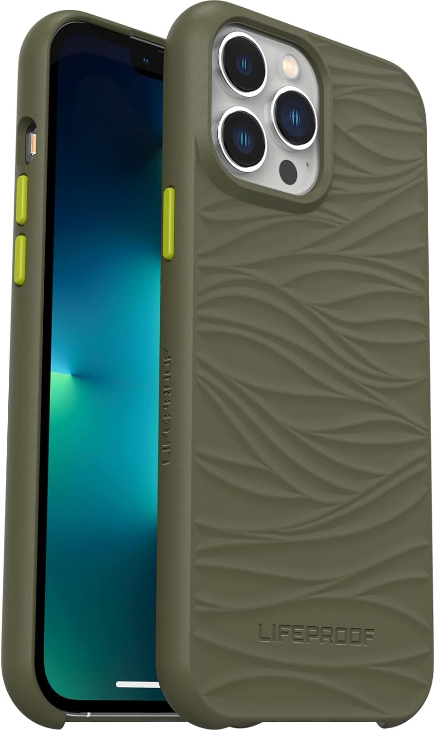 LifeProof WAKE SERIES Waterproof Case for iPhone 13 Pro Max & iPhone 12 Pro Max - Gambit Green | Shockproof & Drop Protection | Perfect for Outdoor Adventures, Sports & Daily Use