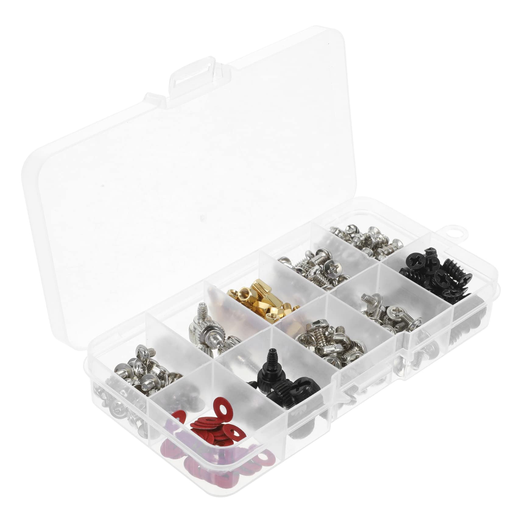 Mikikit 2 Sets Computer Screw Standoffs Assortment Kit - Carbon Steel Nickel Plated Self-Tapping & Countersunk Screws for Laptop, PC, and Electronic Repair | Perfect for DIY Computer Builds and Hardware Maintenance