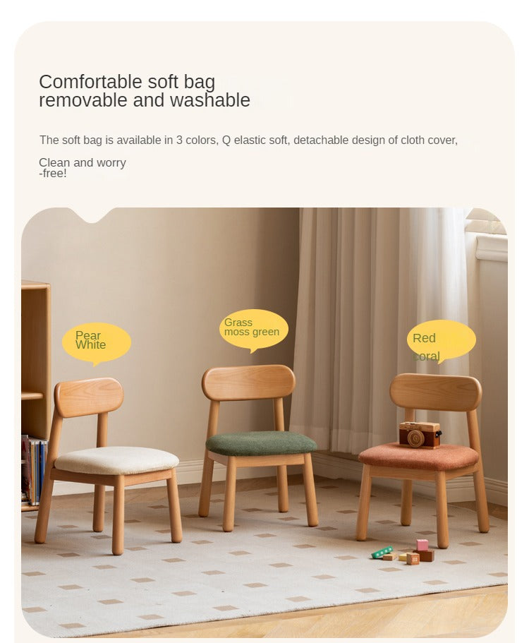 Premium Solid Oak & Beech Wood Kids Small Chair - Durable & Safe for Toddlers - Perfect for Playrooms, Bedrooms & Classrooms