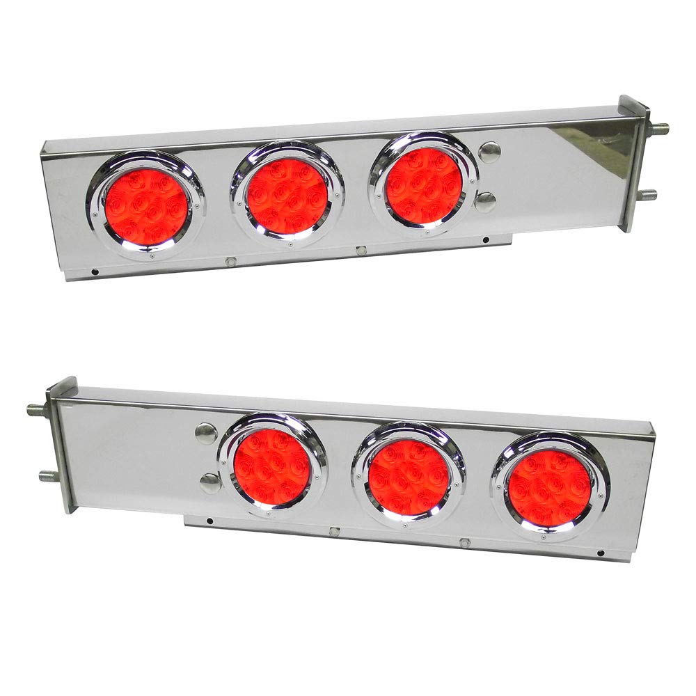 22240 Deluxe Stainless Steel Spring Loaded Mud Flap Brackets with 4