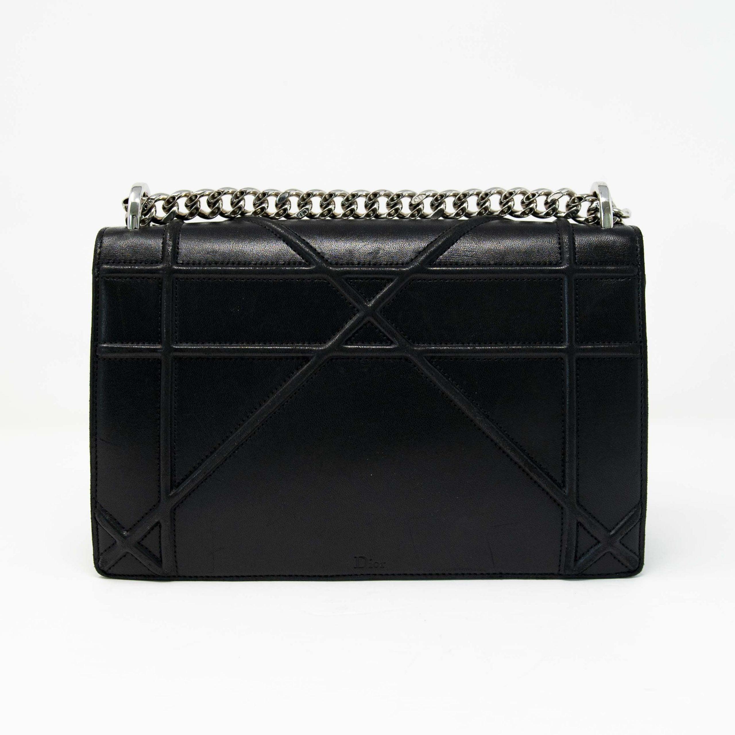 Dior Black Medium Diorama Flap Bag - Luxury Designer Handbag for Women | Perfect for Work, Evening Events & Everyday Use