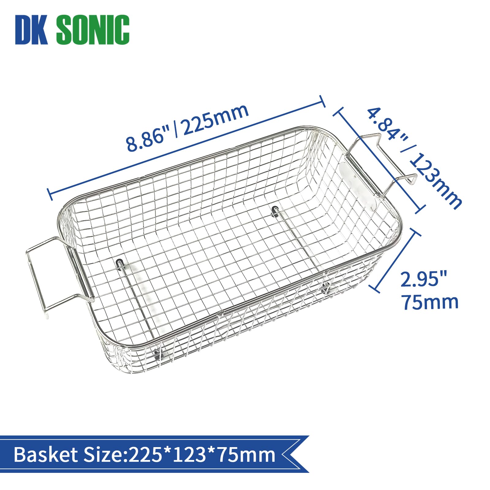 DK SONIC 3L Ultrasonic Cleaner with Timer & Heater - Stainless Steel Jewelry Cleaner for Eyeglasses, Watches, Coins - Professional Cleaning Machine for Carburetor Parts, Dentures, Tools - 110V 0.79Gal Home & Commercial Use