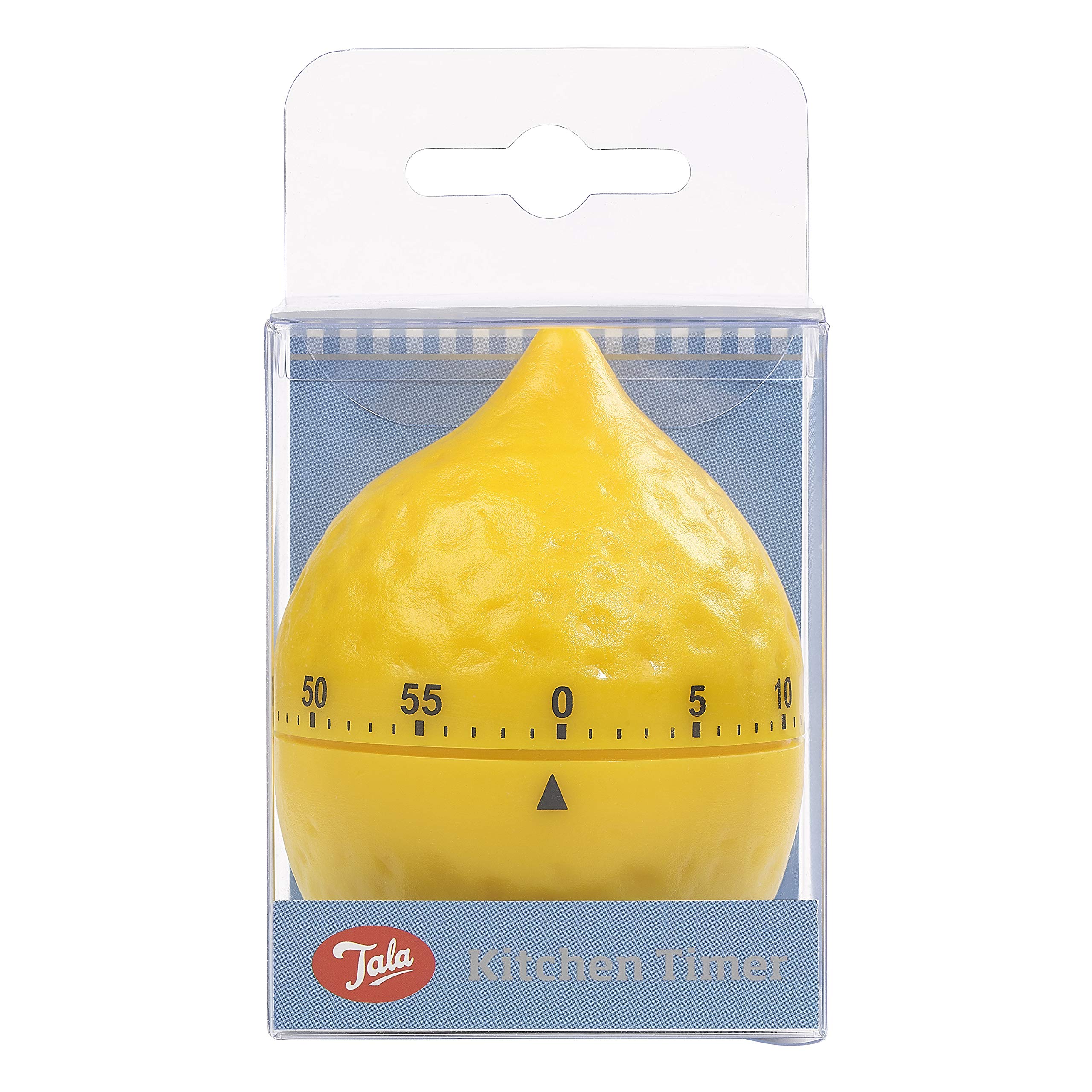 Lemon-Shaped Plastic Mechanical Timer - 60 Minute Countdown, 10A11443 - Perfect for Kitchen, Bathroom, and Classroom Use