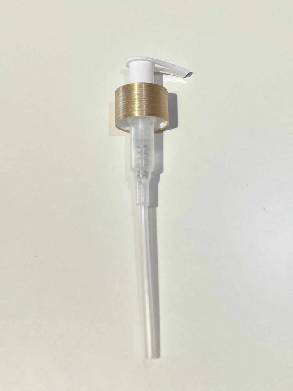 NC Custom Gold Brushed Pump 10oz White - Elegant Water Dispenser for Home, Office & Kitchen Use