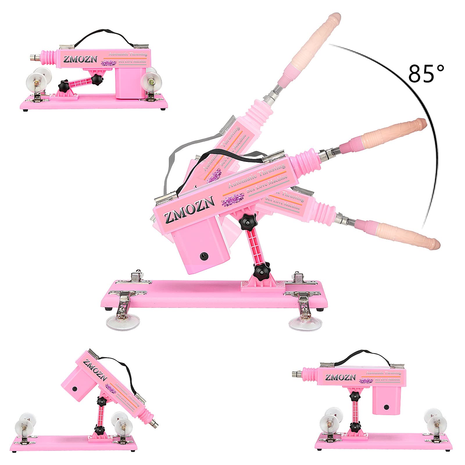 Automatic Love Machine for Women - Hands-Free Thrusting Sex Toy with 6 Attachments & Realistic Dildo, 3 XLR Connector - Perfect for Solo Play, Couples Fun & BDSM Scenes
